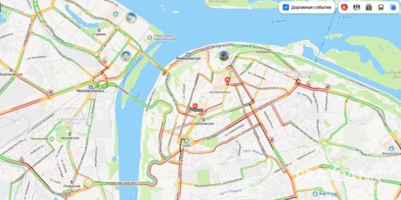 Вроде только середина недели, а Нижний сковали 9-балльные пробки